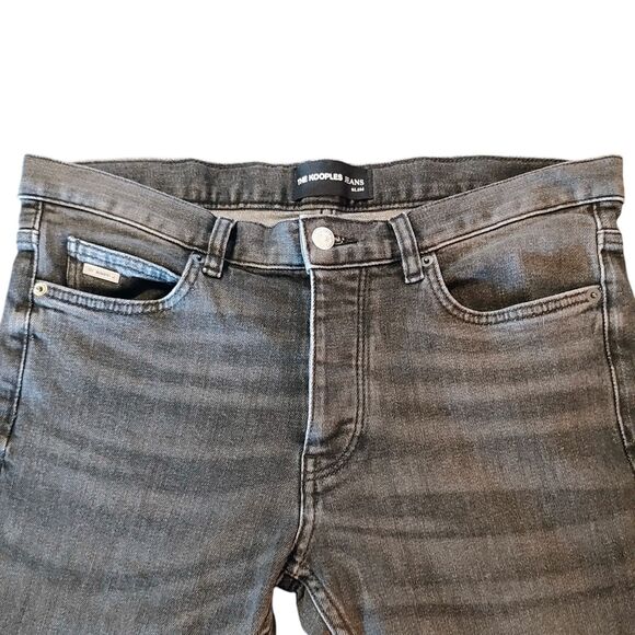 EUC The Kooples Men's Grey Jeans - Slim - Size 31 - Button Fly - Picture 5 of 14